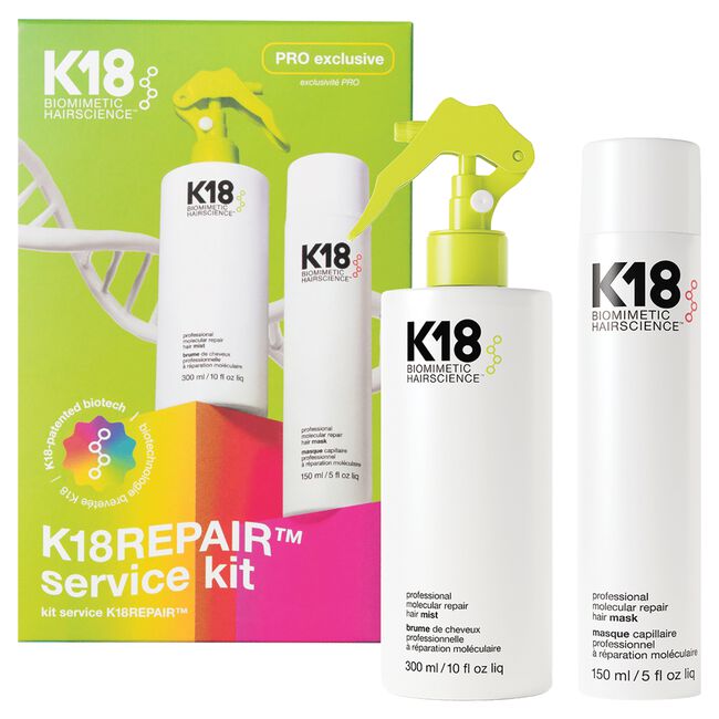 K18 REPAIR SERVICE KIT MIST 300ML + MASK 150ML - Kokoro MX