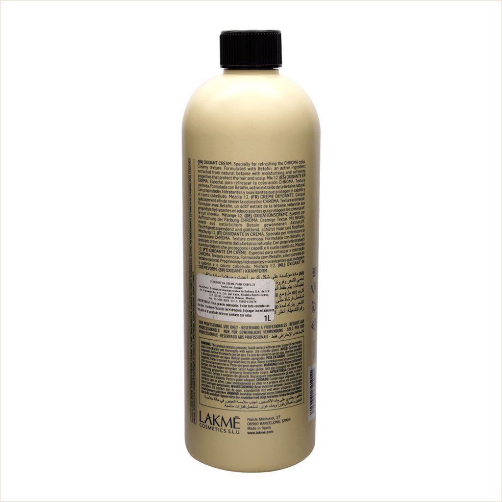 Peroxido Lakmé Chroma Developer Crema Oxidante 6V 1000ml