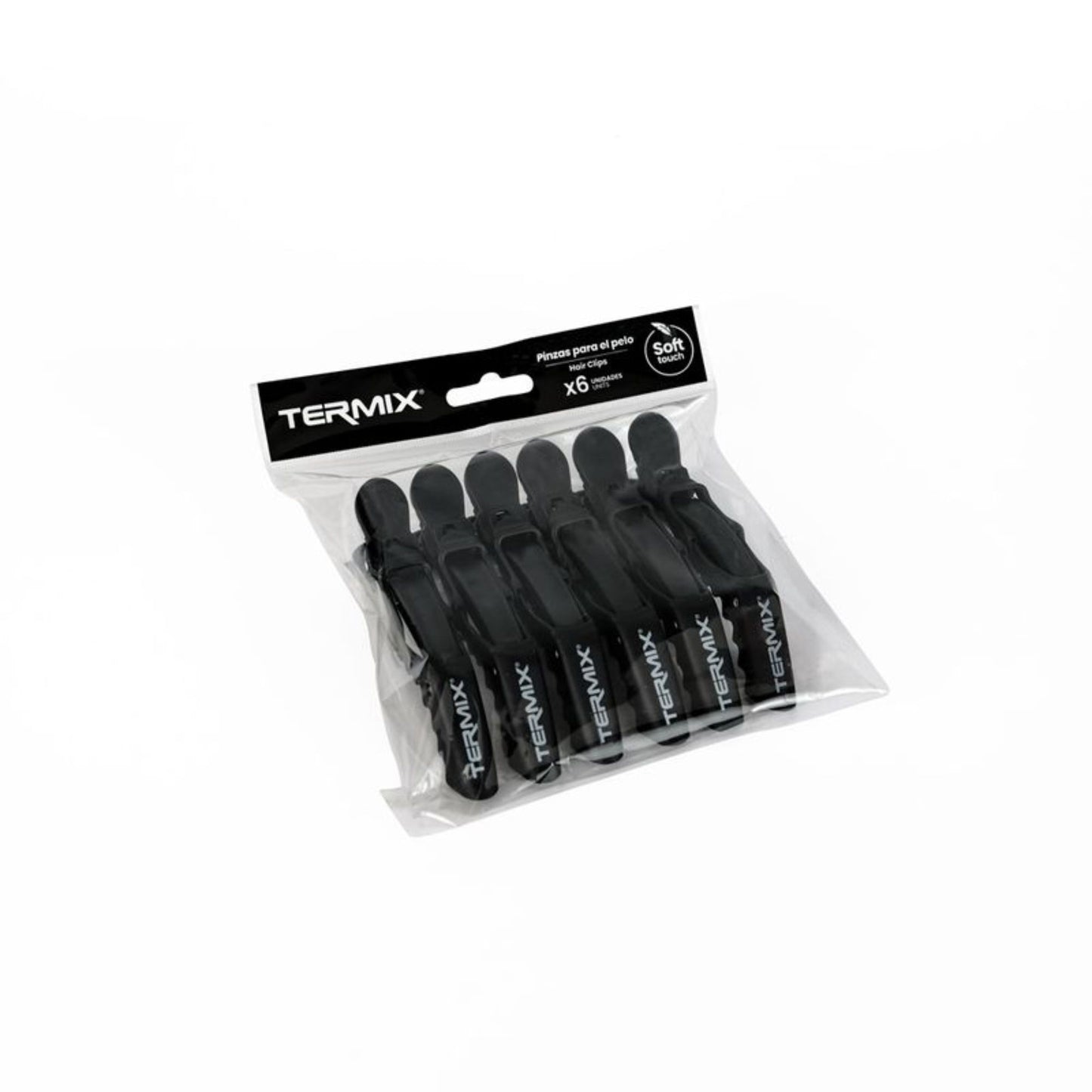 SET DE PINZAS PARA CABELLO SOFT TOUCH TERMIX 6pzas