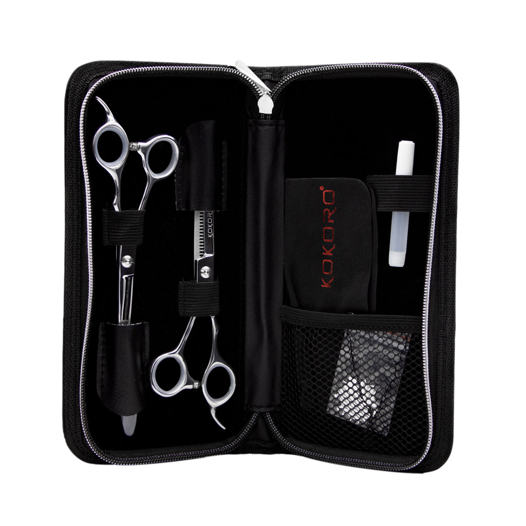 KIT DE TIJERAS KOKORO ESSENTIAL ZURDO 5.5"