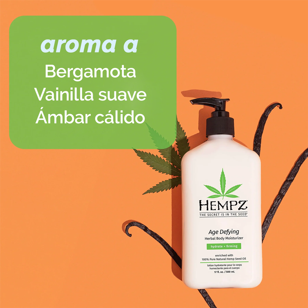 HEMPZ HUMECTANTE CORPORAL HERBAL ANTIEDAD HEMPZ 500 ML