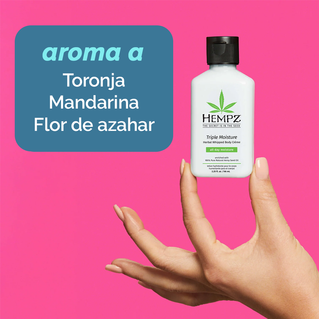 HEMPZ MINI TRIPLE HUMECTACIÓN TORONJA Y DURAZNO 66ML