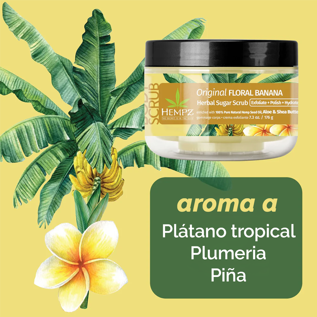 HEMPZ EXFOLIANTE PLÁTANO FLORAL 176g
