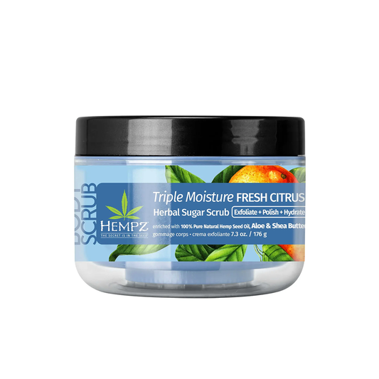 HEMPZ EXFOLIANTE TRIPLE HUMECTACIÓN FRESH CITRUS 176g