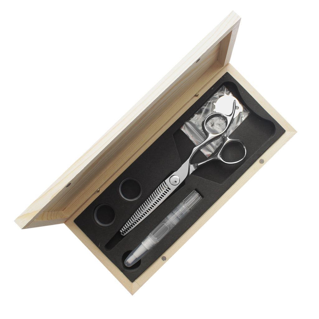 TIJERA PROFESIONAL KOKORO SILVER DE TEXTURA DE  6.0"