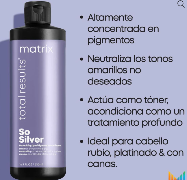 MASCARILLA MATRIX TR SO SILVER 500ML