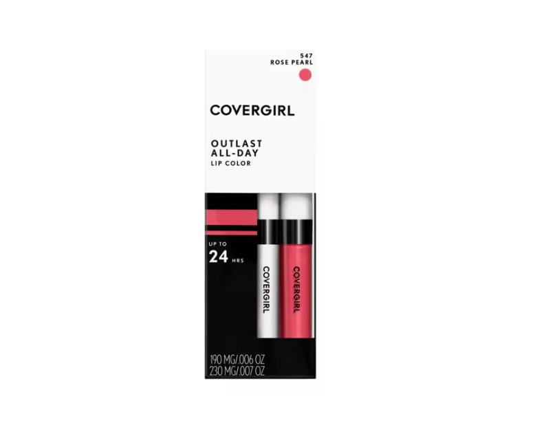Labial Líquido Rosa 2 En 1 Covergirl Outlast All-day 547 Rose Pearl