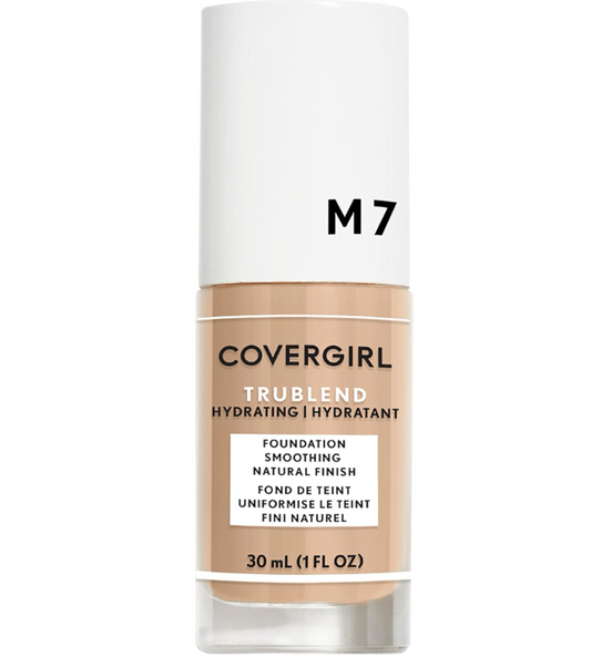 BASE DE MAQUILLAJE LÍQUIDA COVERGIRL TRUBLEND HYDRATING TONO M7 SOFT HONEY - 30ML