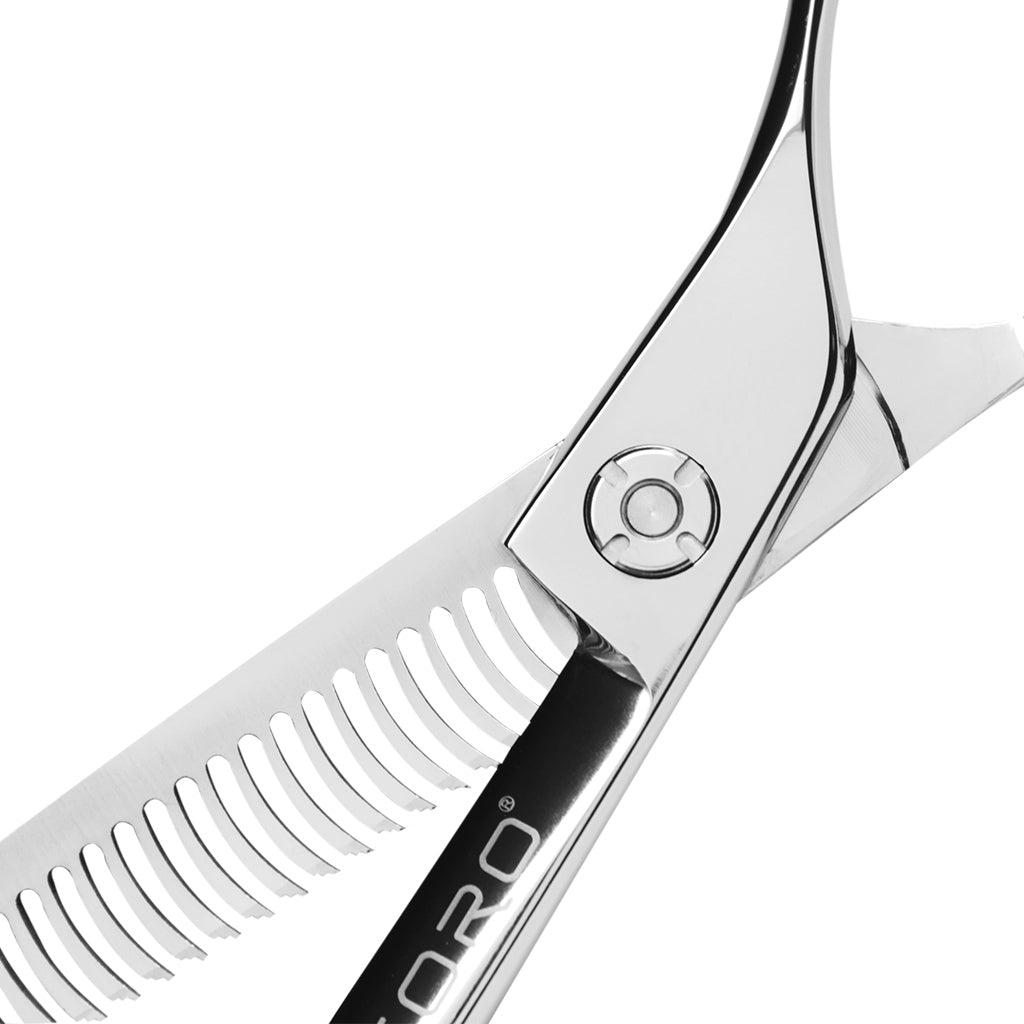 TIJERA PROFESIONAL KOKORO SILVER DE TEXTURA DE  6.0"