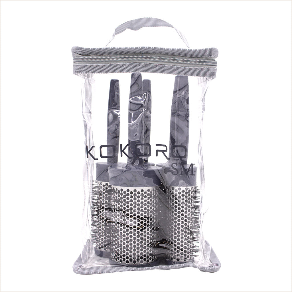 Juego de 5 Cepillos Kokoro Prostyle Color Gris
