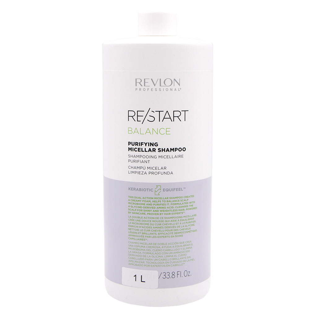 Shampoo Micelar Limpieza Profunda Revlon Restart Balance Purifying Micellar Shampoo 1000ml