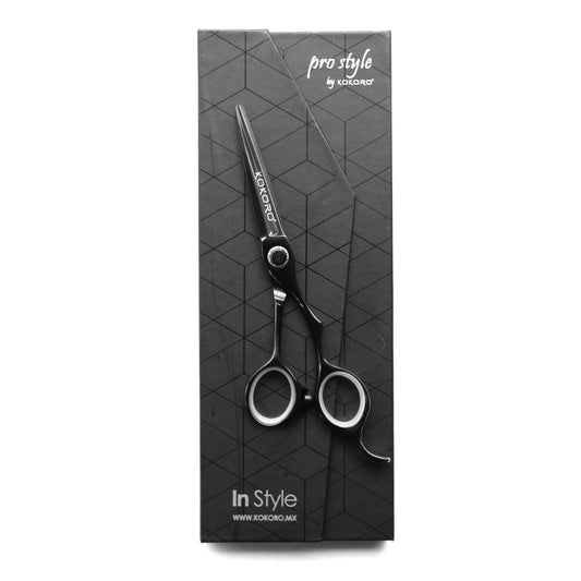 TIJERA PROFESIONAL KOKORO BLACK TITANIUM DE CORTE 5.5 - Kokoro MX