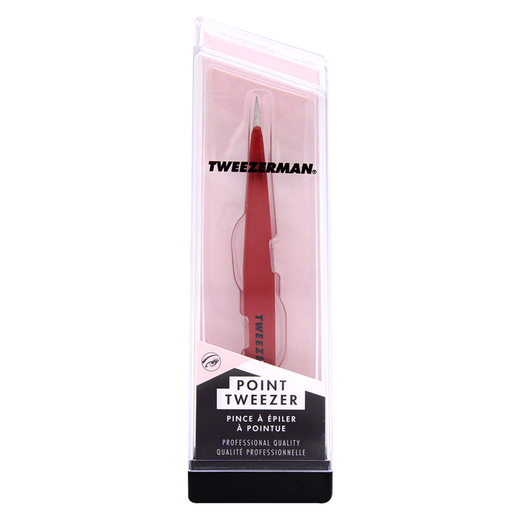 Tweezerman Pinza para Depilar Punta Fina Point Red