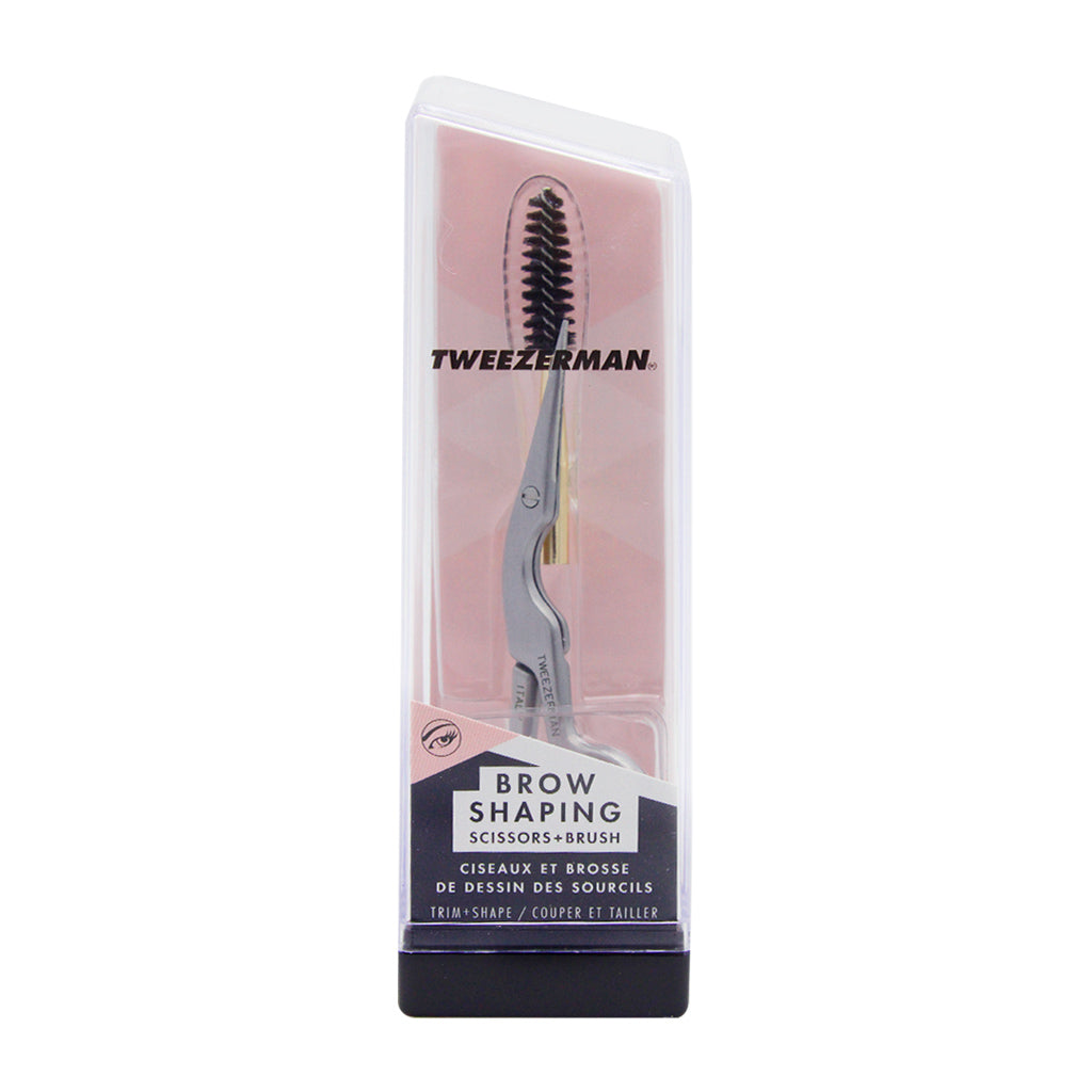 Tweezerman Tijeras y Brochas para Cejas Brow Shaping Scissors & Brush