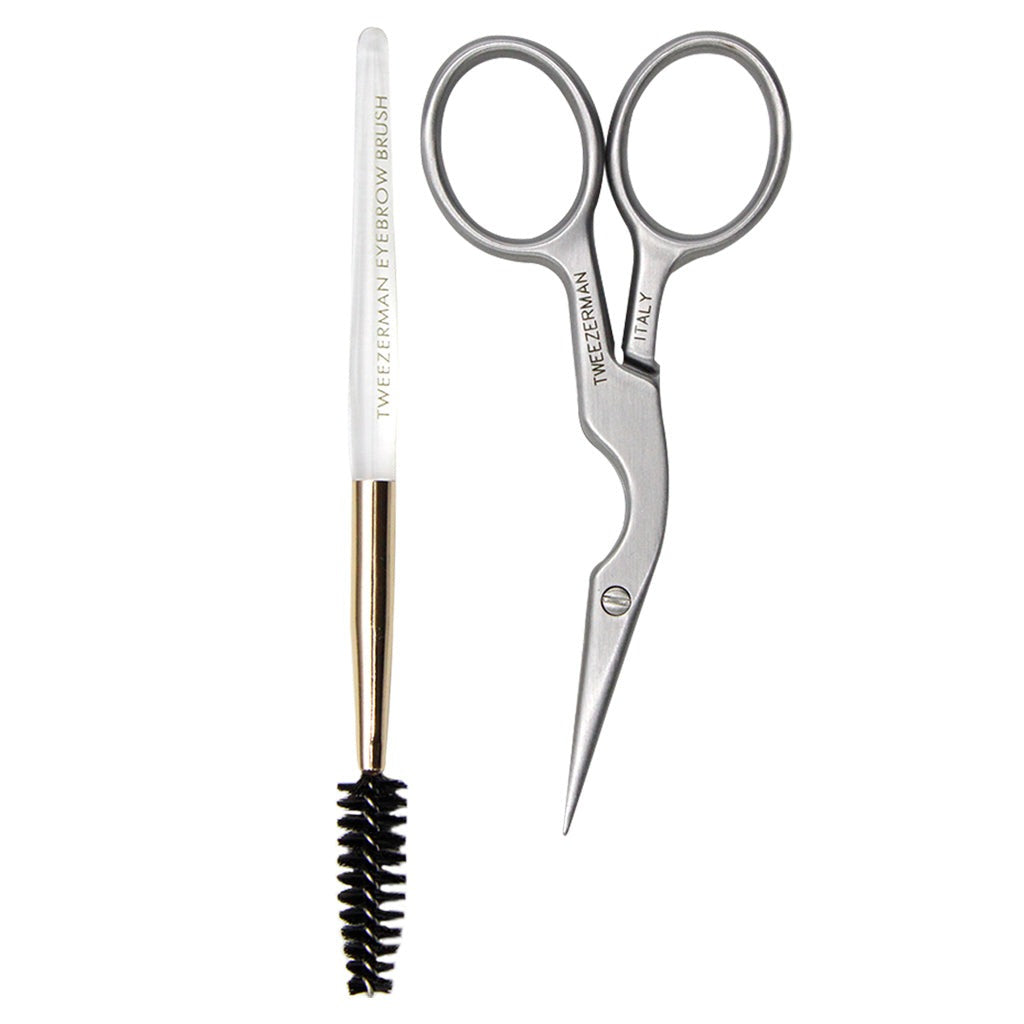 Tweezerman Tijeras y Brochas para Cejas Brow Shaping Scissors & Brush
