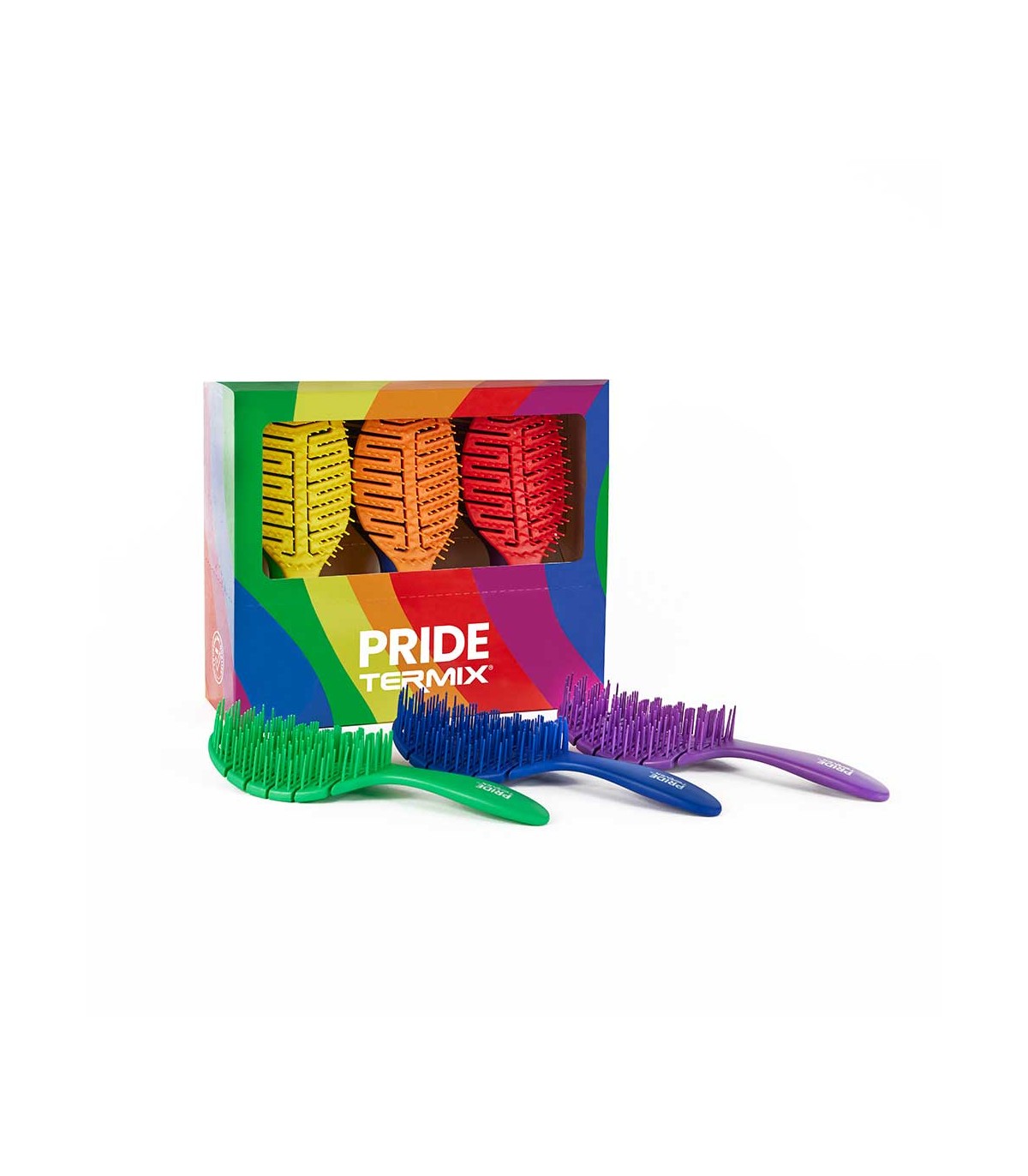 PACK DE CEPILLOS DETANGLING TERMIX PRIDE 6 UDS