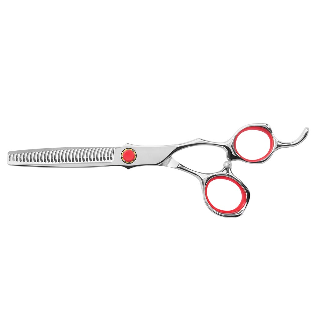 TIJERA PROFESIONAL KOKORO RED DE TEXTURA 6.0"