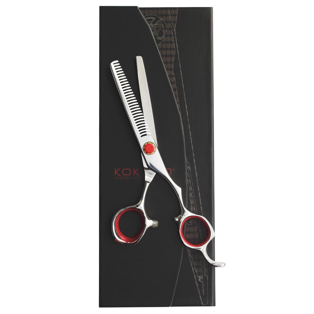 TIJERA PROFESIONAL KOKORO RED DE TEXTURA 5.5"