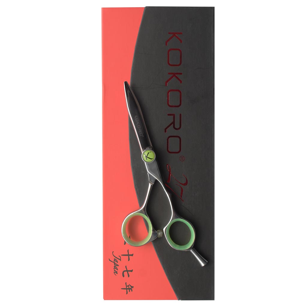 TIJERA PROFESIONAL KOKORO GREEN DE CORTE 5.0"