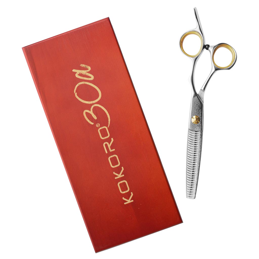 TIJERA PROFESIONAL KOKORO DAMASCO 30 AÑOS TEXTURA 6.0"