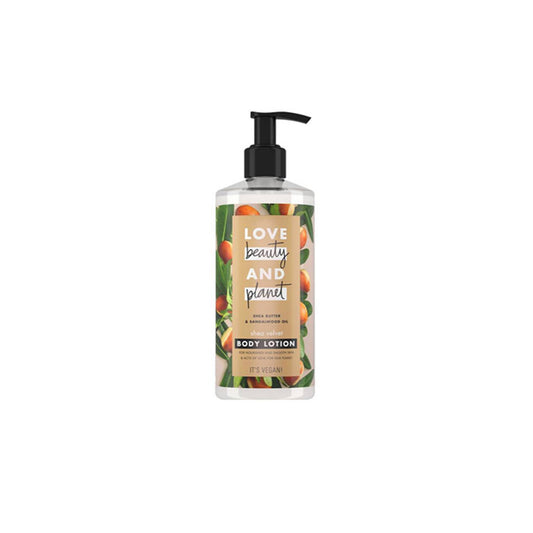 Crema Corporal Nutritiva Love Beauty and Planet Shea Velvet Shea Butter & Sandalwood Body Lotion 400ml - Kokoro MX