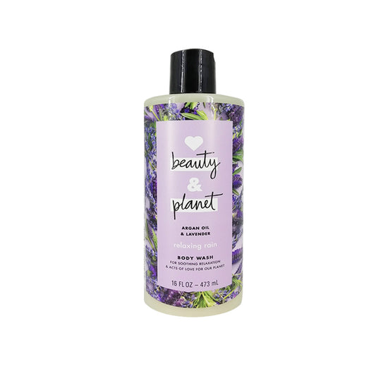 Jabón Corporal Relajante Love Beauty and Planet Relaxing Rain Argan Oil & Lavender Body Wash 473ml - Kokoro MX