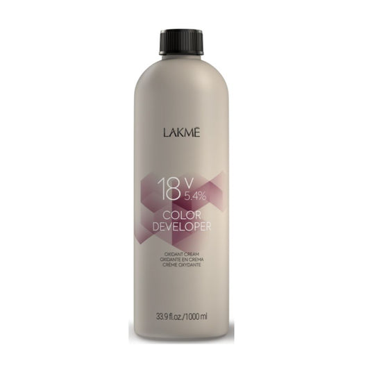 Peroxido Lakmé Color Developer Crema Oxidante 18V 1000ml