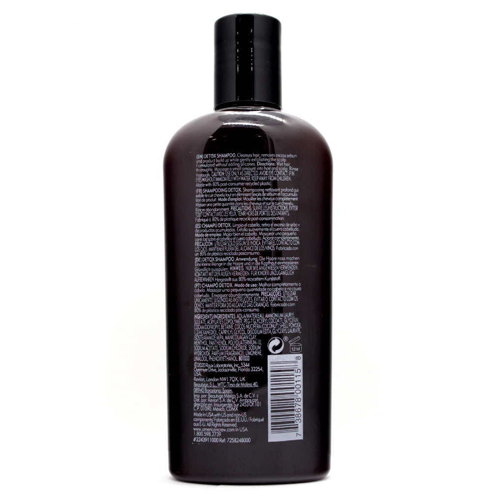 American Crew Shampoo Detox Limpieza Exfoliante 250ml