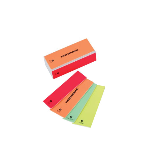 Tweezerman Bloque de 4 Limas en 1 Neon Buff & Shine Block - Kokoro MX