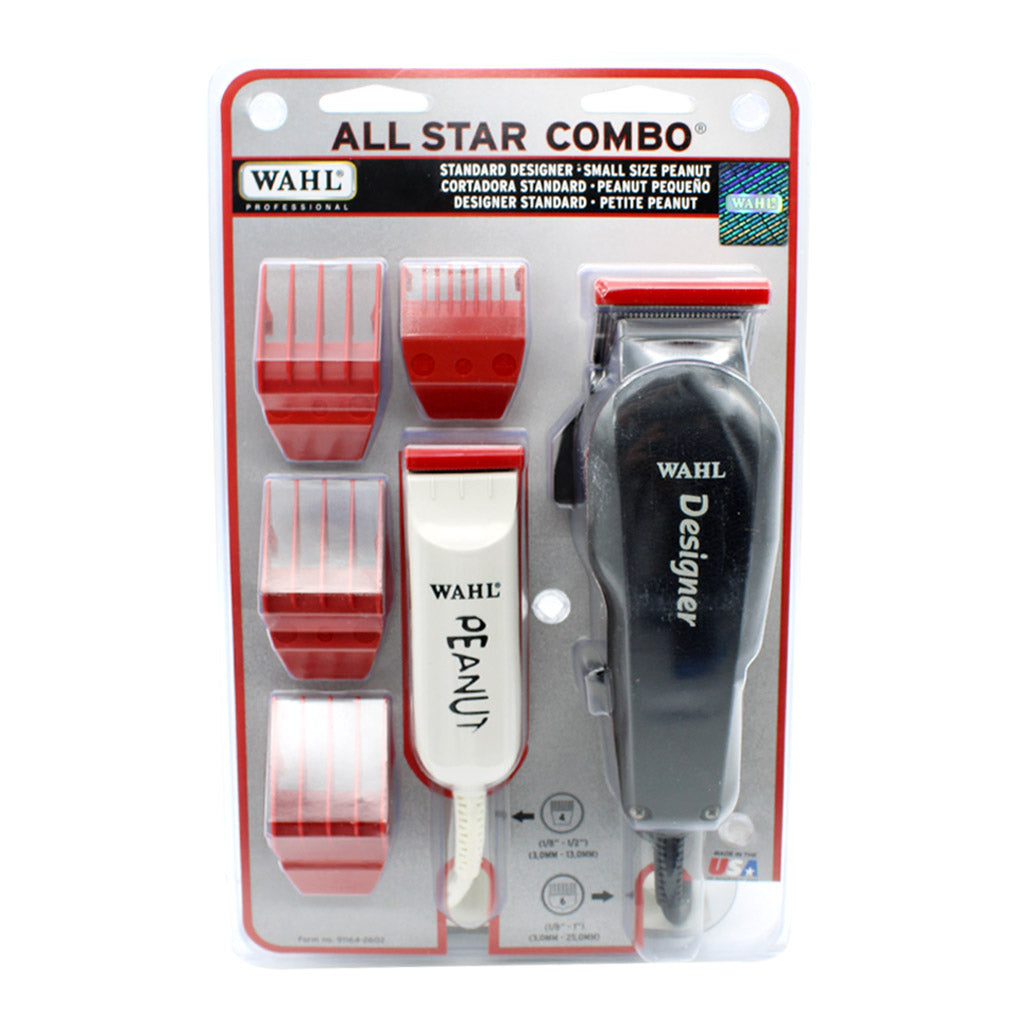 Combo Wahl All Star Negro y Blanco