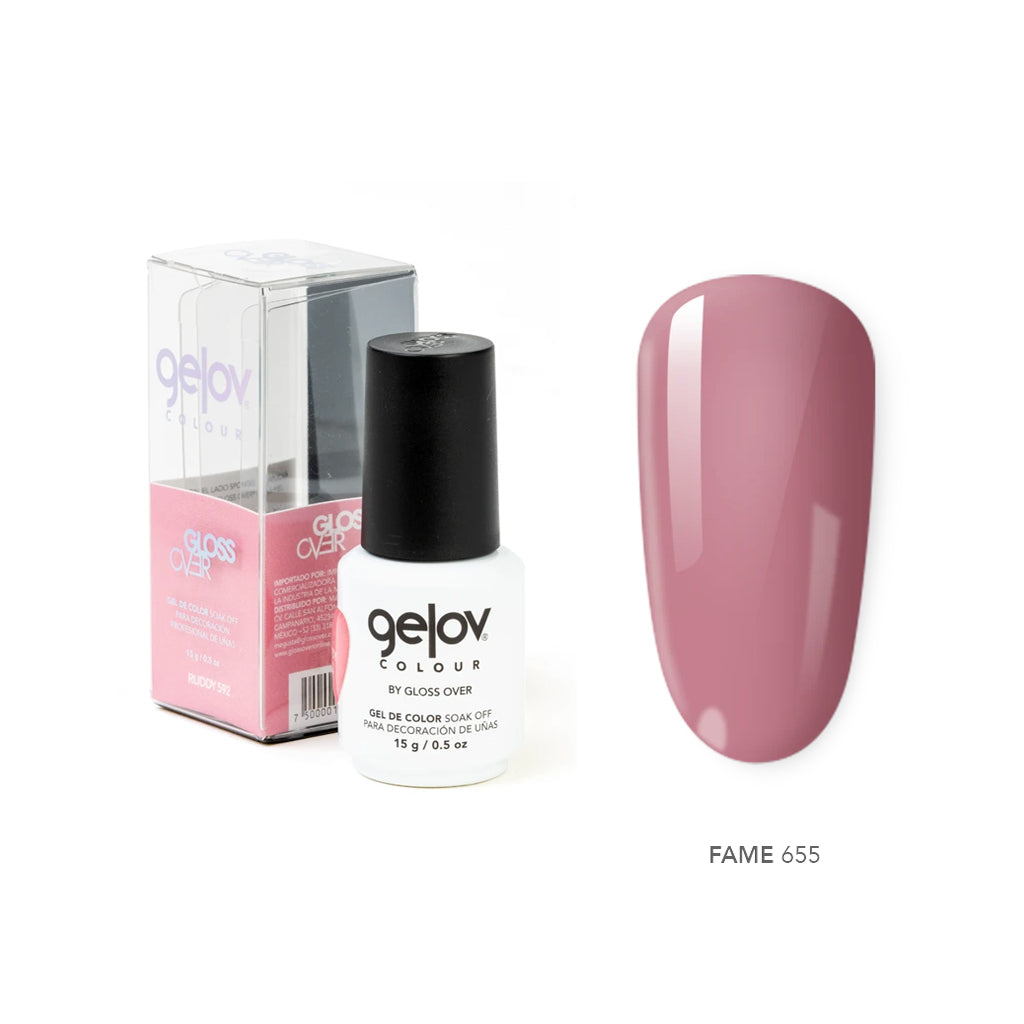 Gloss Over Gel De Color Para Uñas Gelov Colour Fame 655 - Kokoro MX