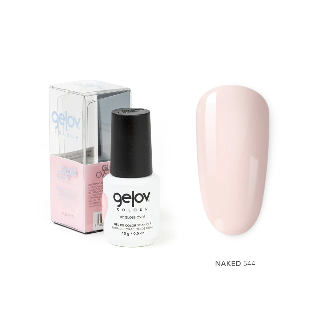 Gloss Over Gel De Color Para Uñas Gelov Colour Naked 544 - Kokoro MX
