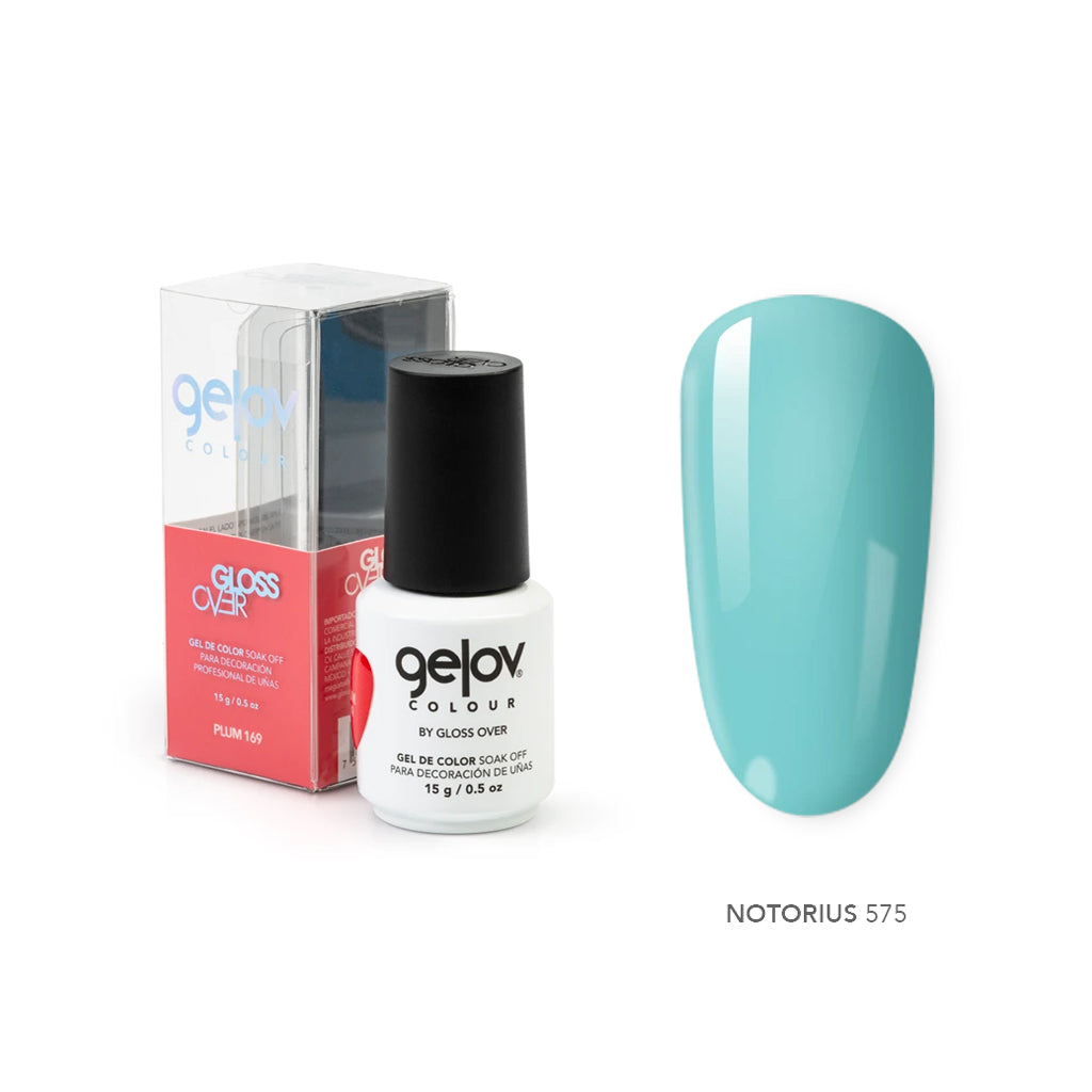 Gloss Over Gel De Color Para Uñas Gelov Colour Notorius 575 - Kokoro MX