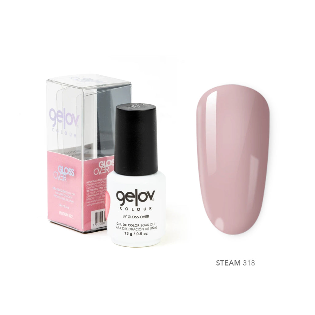 Gloss Over Gel De Color Para Uñas Gelov Colour Steam 318 - Kokoro MX