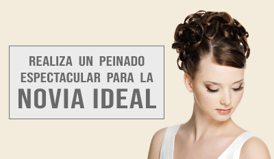 Realiza un peinado espectacular para una novia ideal