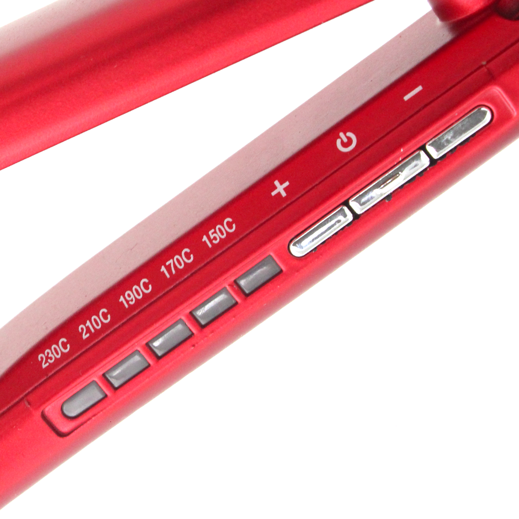 ALACIADORA BABYLISS PROFESIONAL ROJA CON PLACAS DE TITANIO DE 1 1/2
