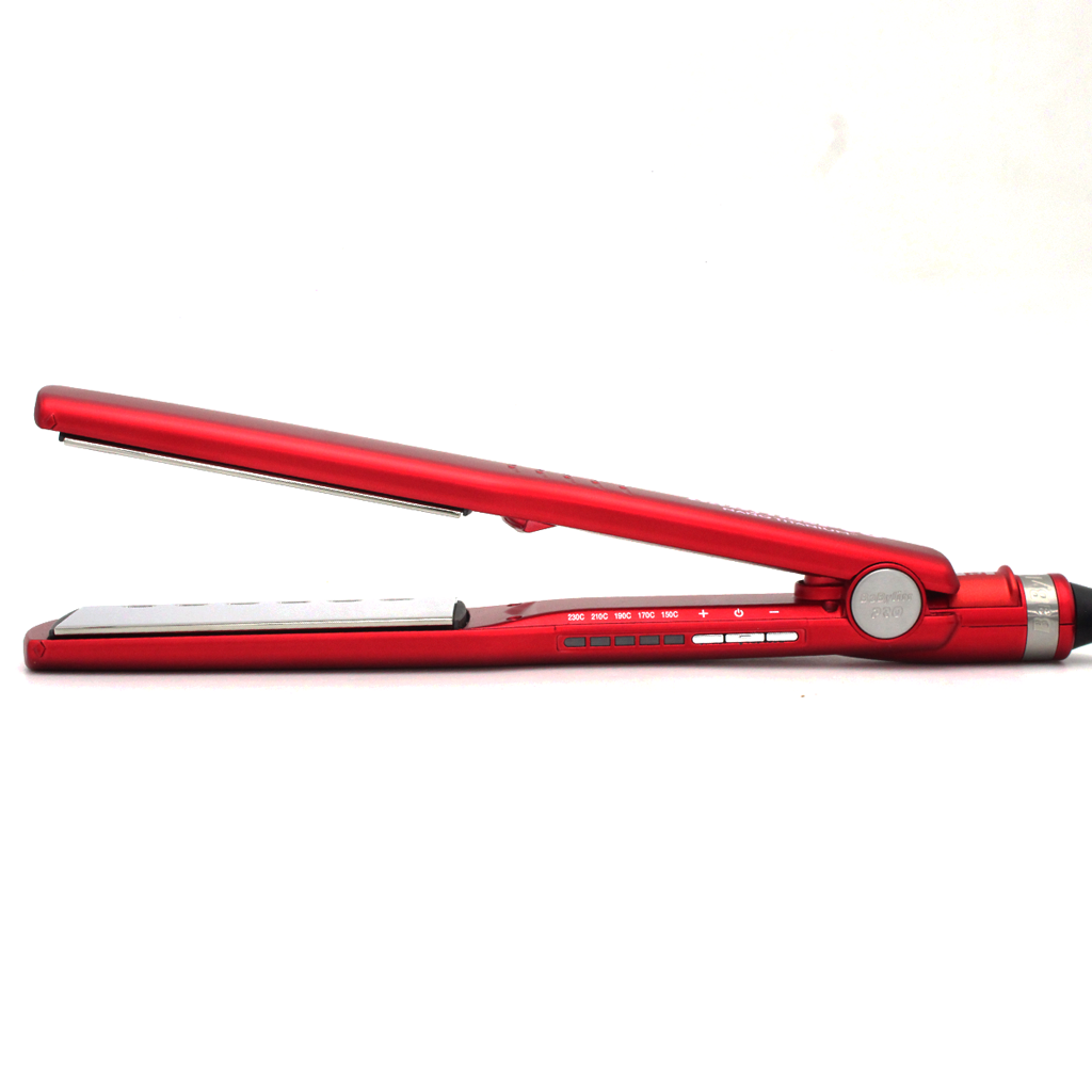 ALACIADORA BABYLISS PROFESIONAL ROJA CON PLACAS DE TITANIO DE 1 1/2