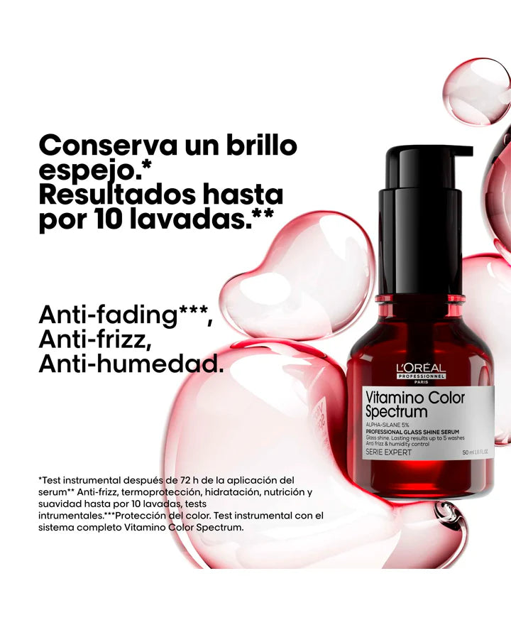 LOREAL PROFESSIONNEL SERIE EXPERT VITAMINO COLOR SPECTRUM SERUM GLASS SHINE 50 ML - Kokoro MX