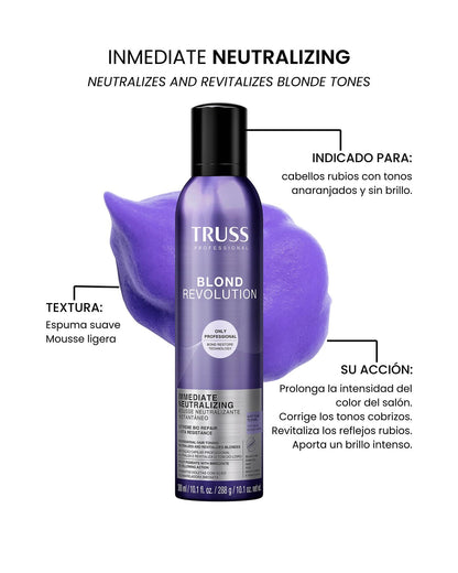 TRUSS BLOND REVOLUTION IMMEDIATE NEUTRALIZING MOUSSE 300ML