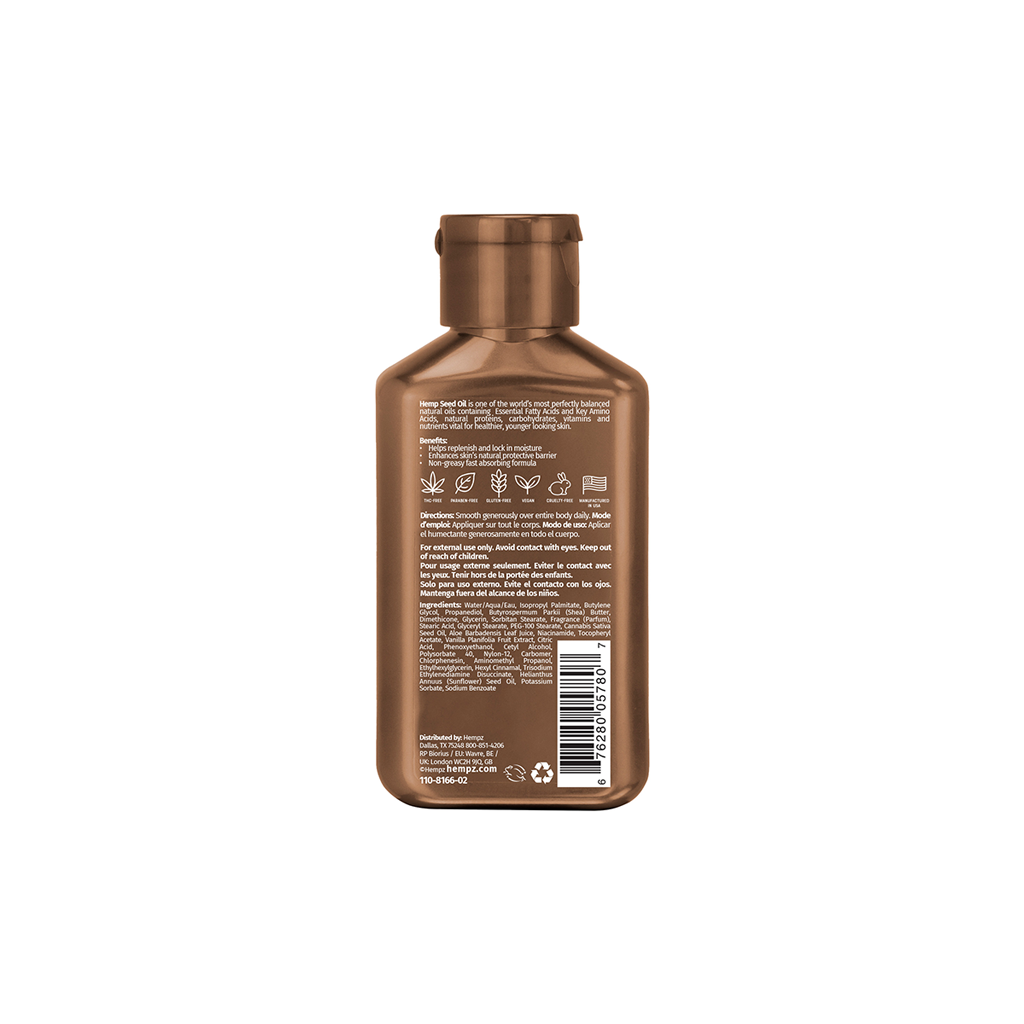 HEMPZ HIDRATANTE CORPORAL VAINILLA LUX CON NIACINAMIDA 66ml