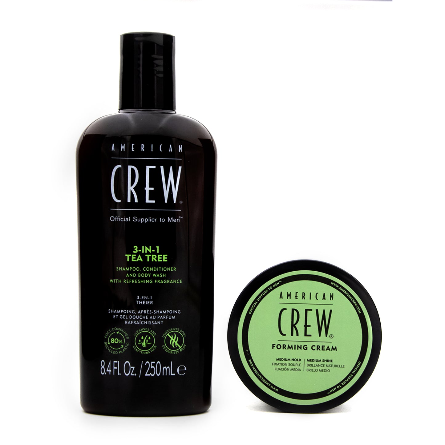 KIT AMERICAN CREW FORMING CREAM & SHAMPO 3-IN-1