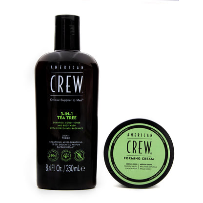 KIT AMERICAN CREW FORMING CREAM & SHAMPO 3-IN-1