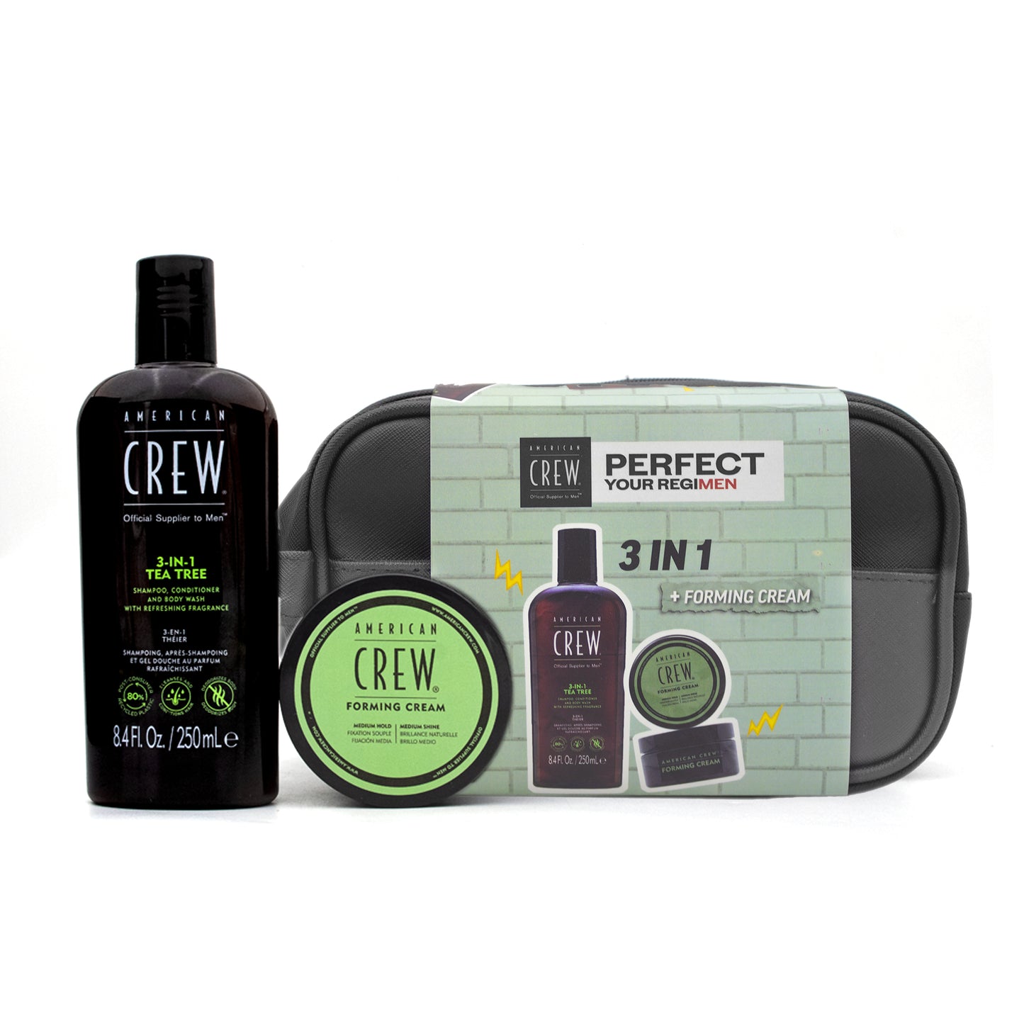 KIT AMERICAN CREW FORMING CREAM & SHAMPO 3-IN-1