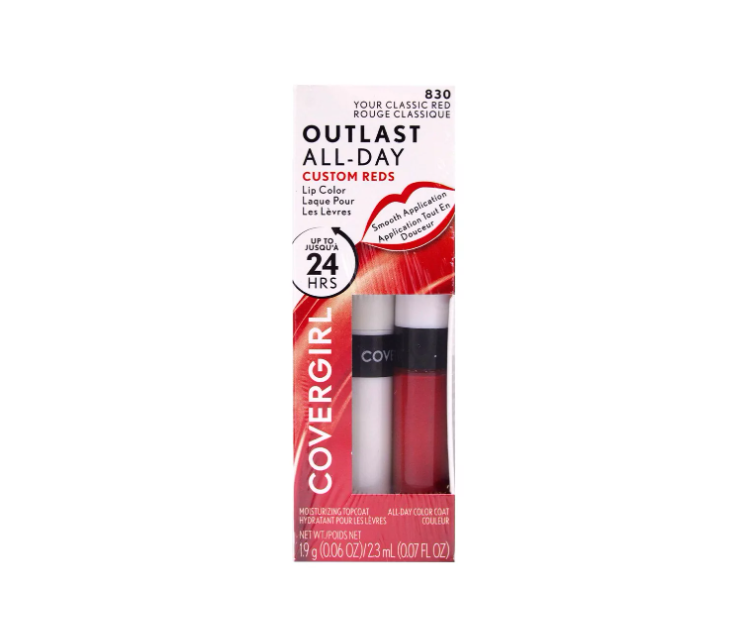 Labial Líquido Rojo 2en1 Covergirl Outlast All-day You´re Classic Red