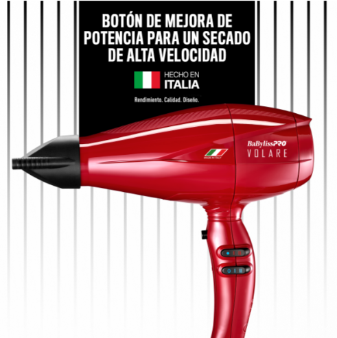SECADORA  FERRARI VOLARE ROJA 2000 W GDE