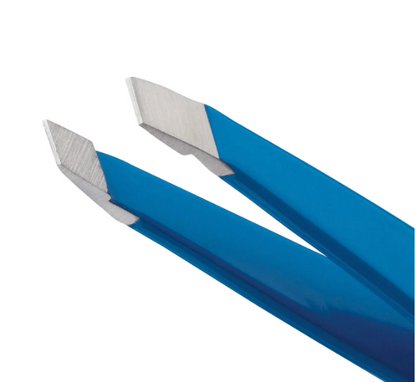 TWEEZERMAN MINI SLANT TWEEZER BAHAMA BLUE