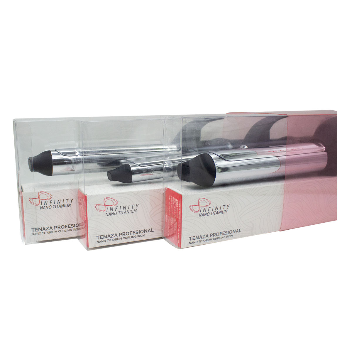 KIT DE 3 TENAZAS KOKORO PROFESIONAL INFINITY NANO TITANIUM - Kokoro MX