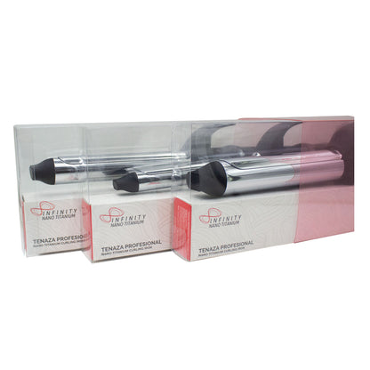 KIT DE 3 TENAZAS KOKORO PROFESIONAL INFINITY NANO TITANIUM - Kokoro MX