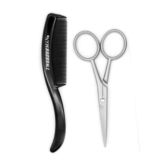 Tweezerman Moustache Scissors & Comb Tijeras y Peine para Bigote