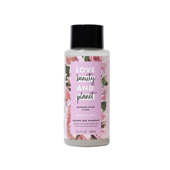 Shampoo Cabello Teñido Love Beauty and Planet Blooming Color Murumuru Butter & Rose 400ml - Kokoro MX